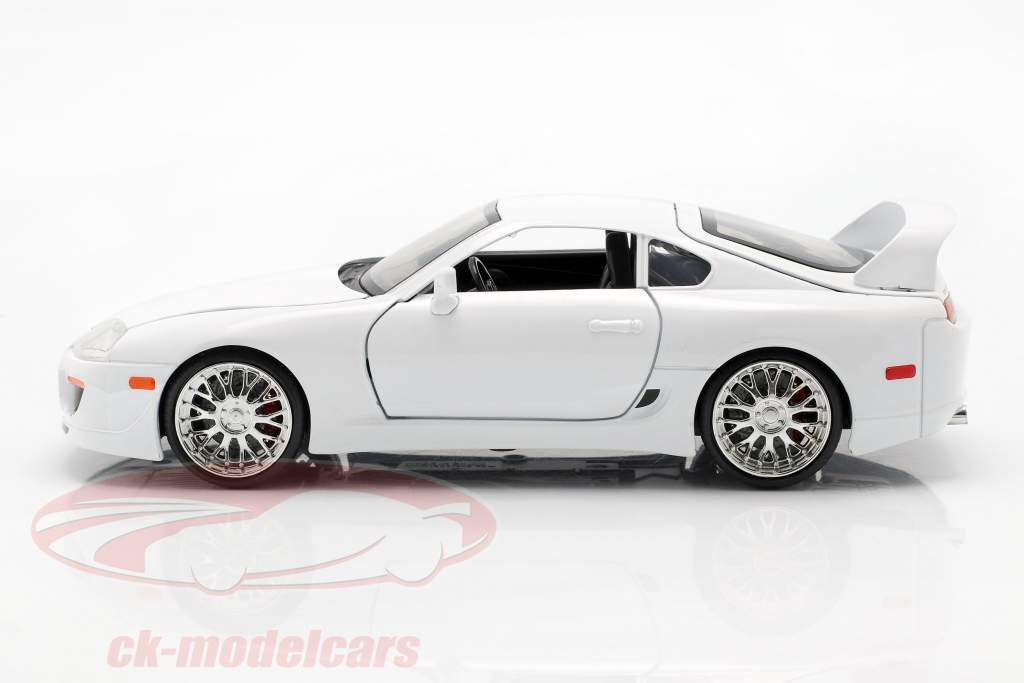 Brian´s Toyota Supra from the Movie Fast and Furious 7 2015 white 1:24 Jada Toys