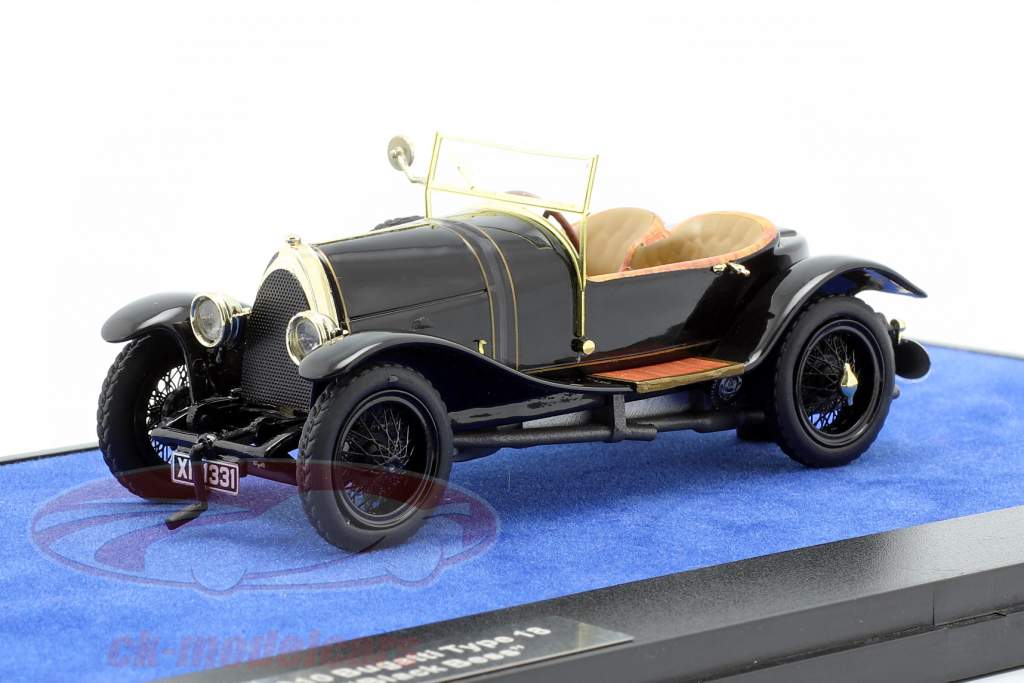 Bugatti 18 Black Bess ano de construção 1910 preto 1:43 Matrix
