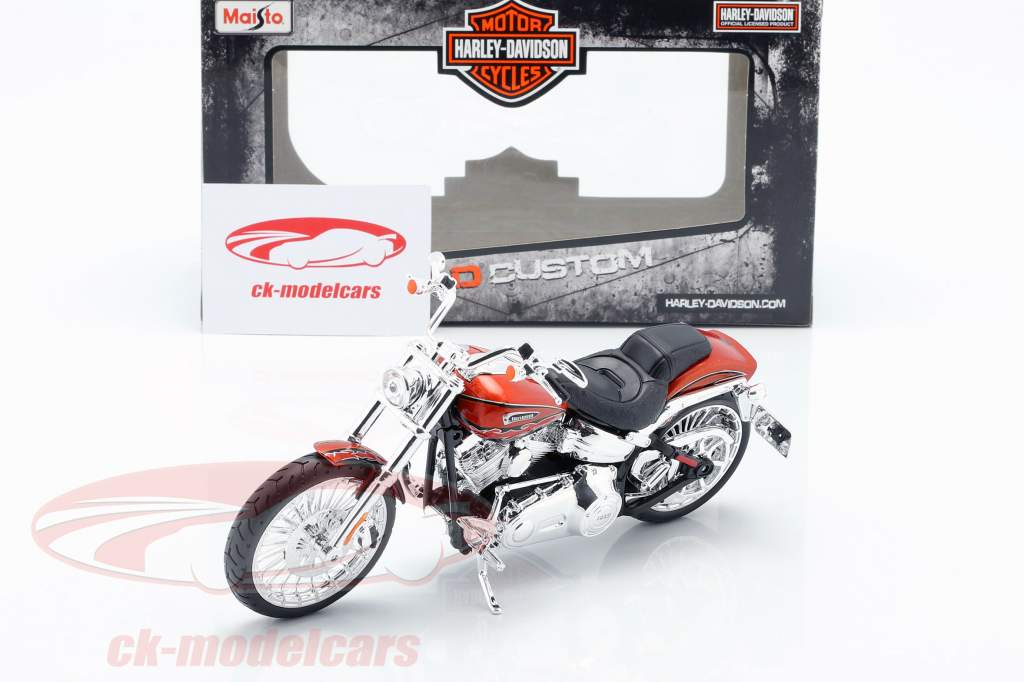 Harley Davidson CVO Breakout Opførselsår 2014 appelsin metallisk 1:12 Maisto