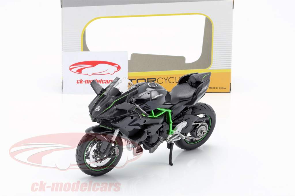 Kawasaki Ninja H2R черный / темно-серый / зеленый 1:12 Maisto