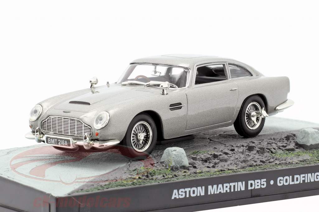 Aston Martin DB5 James Bond movie Goldfinger Car Silver 1:43 Ixo
