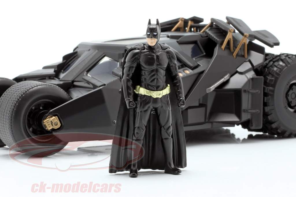 Batmobile com ordenança figura filme The Dark Knight 2008 1:24 Jada Toys