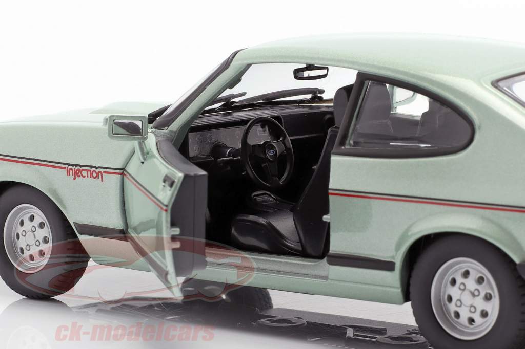 Ford Capri 2.8i année de construction 1982 menthe verte métallique 1:24 Bburago