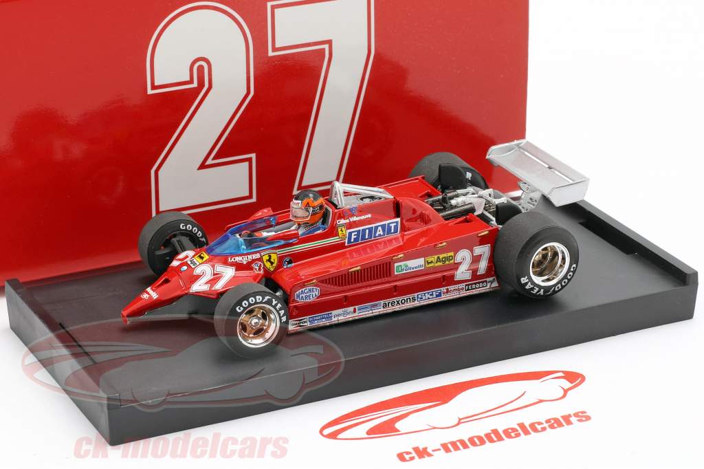 Gilles Villeneuve Ferrari 126CK #27 duel with F-104 Istrana 1981 1:43 Brumm