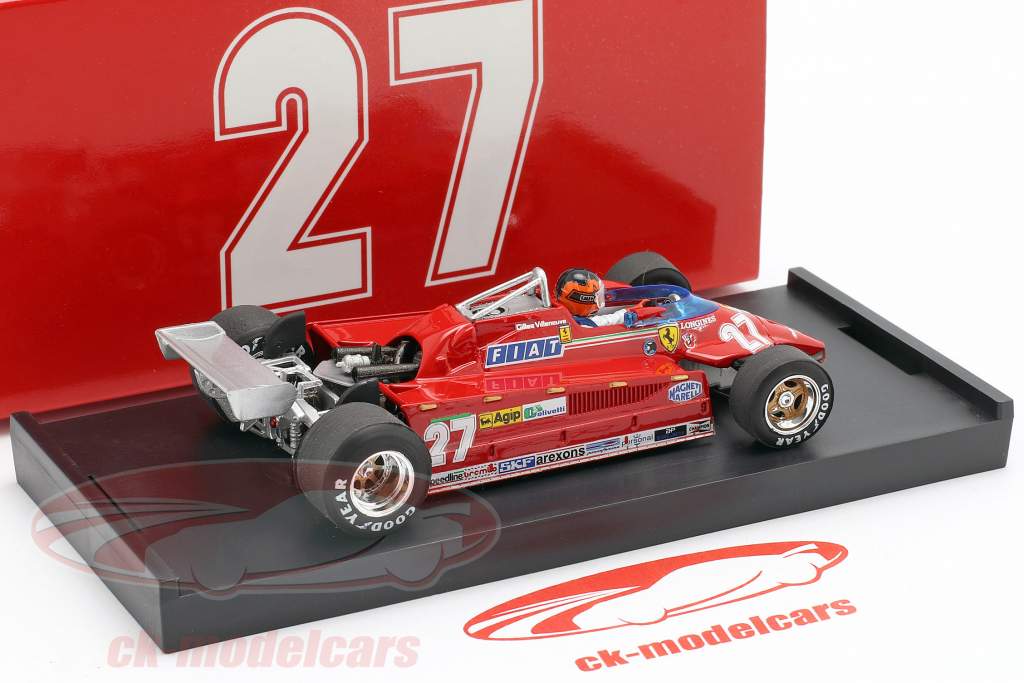 Gilles Villeneuve Ferrari 126CK #27 Duelo con F-104 Istrana 1981 1:43 Brumm