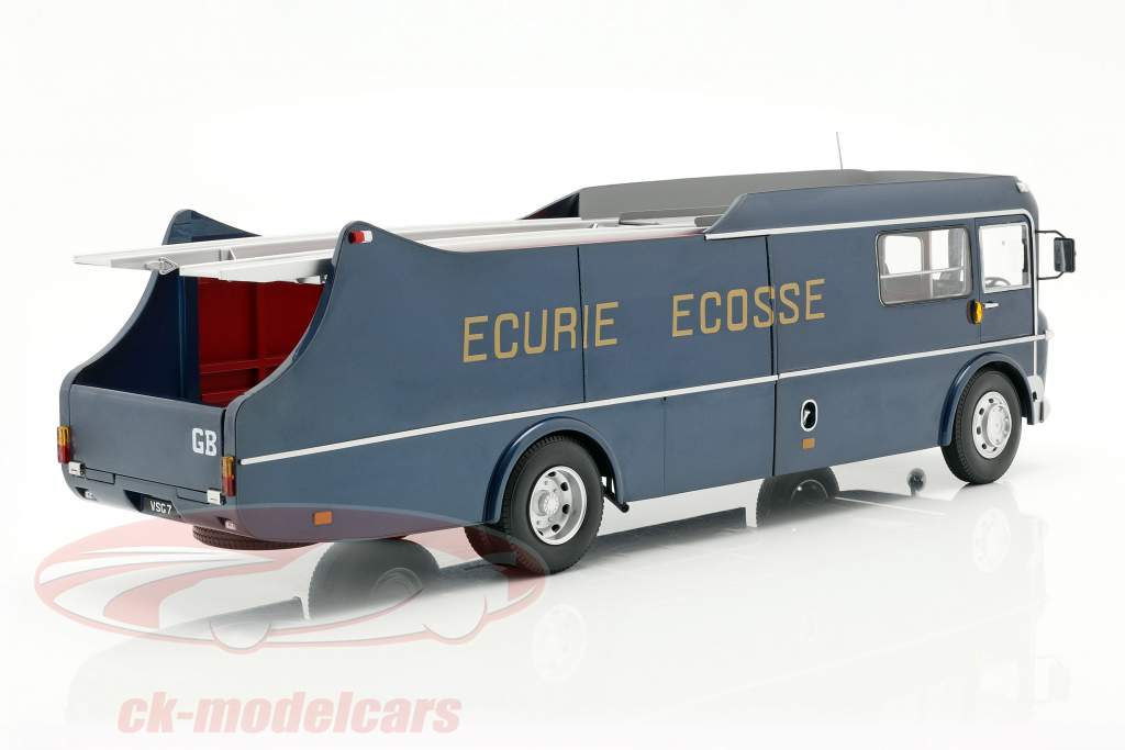 Commer TS3 Truck squadra trasportatore Ecurie Ecosse 1959 blu metallico 1:18 CMR