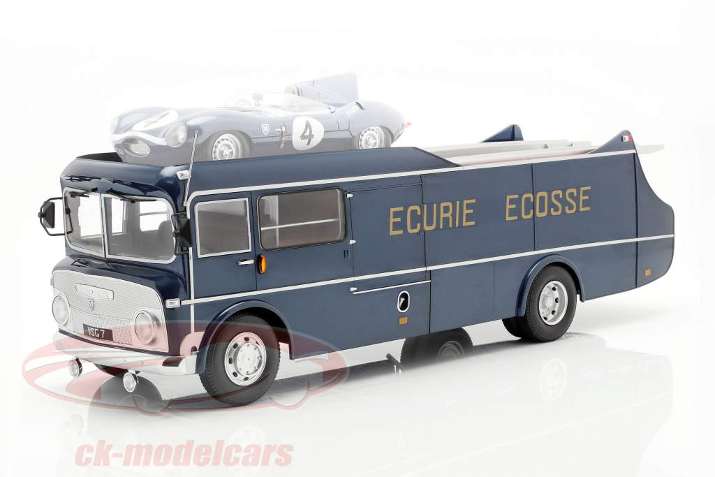 Commer TS3 Truck Equipa Transportador Ecurie Ecosse 1959 azul metálico 1:18 CMR