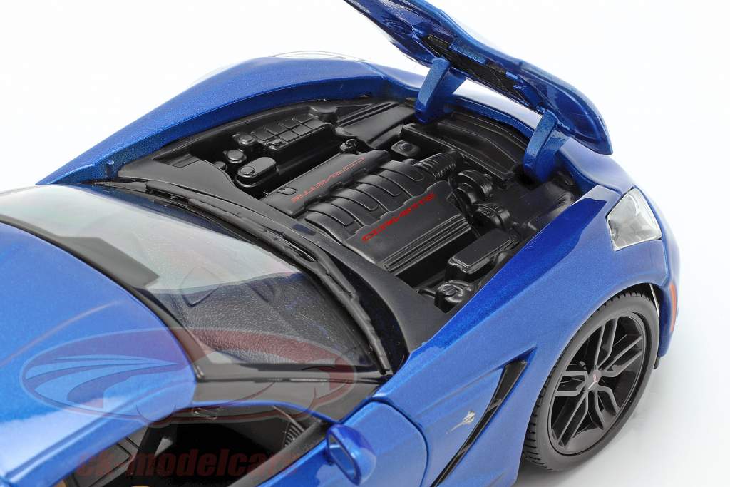 Chevrolet Corvette Stingray Z51 Ano 2014 azul 1:18 Maisto
