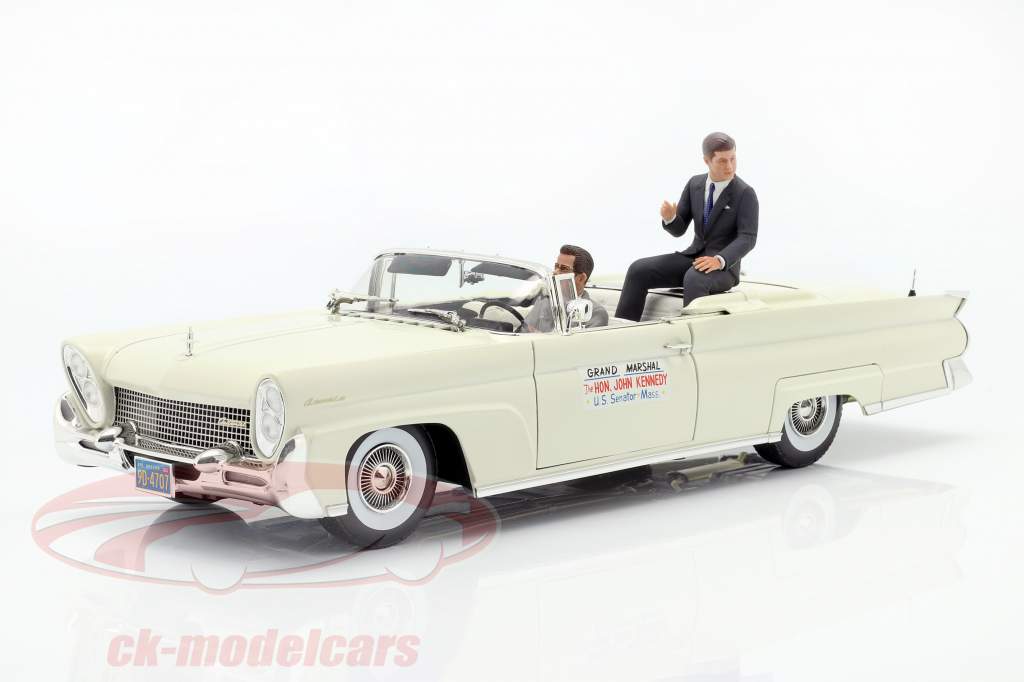 Lincoln Continental MK III Convertible 1958 J. F. Kennedy with figurines 1:18 SunStar