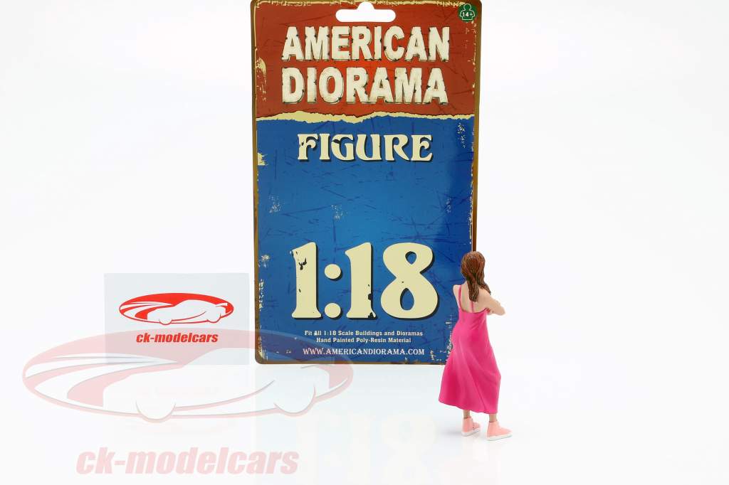 Partygängerin Figur #2 1:18 American Diorama