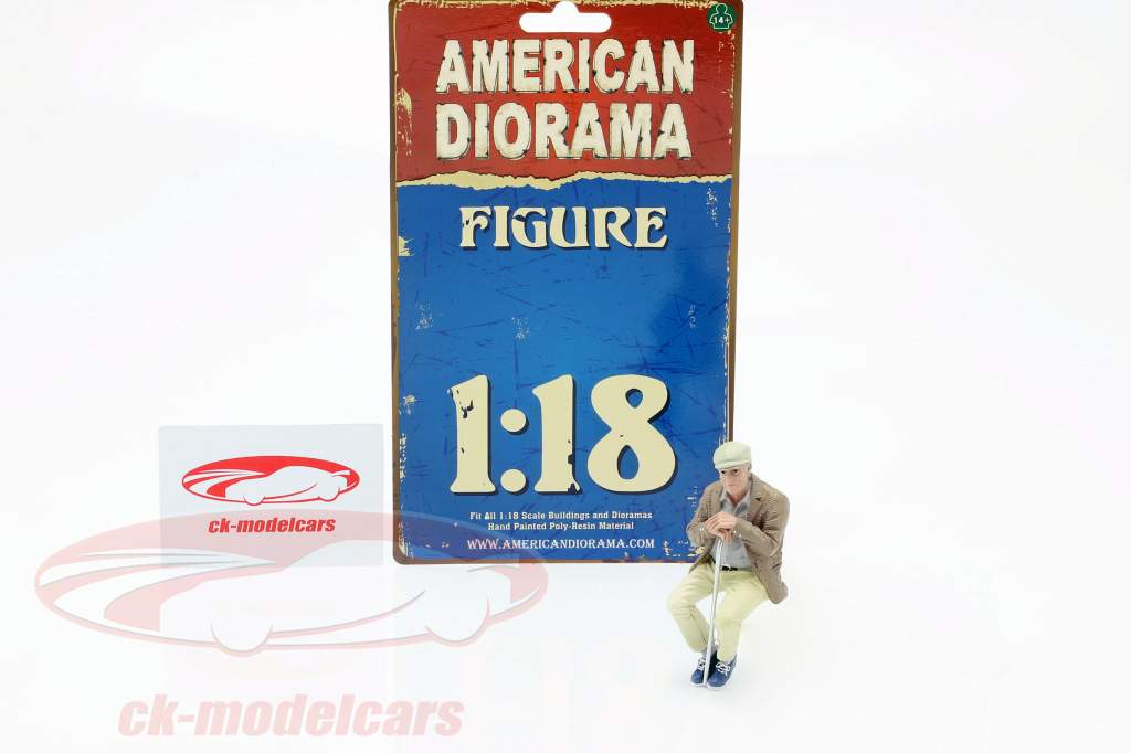 Sentado Old Casal Figura #1 1:18 American Diorama