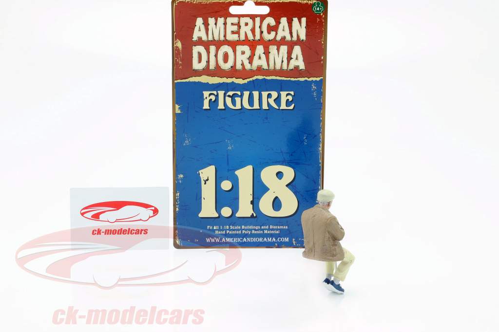 Zitten Oud Stel Figuur #1 1:18 American Diorama