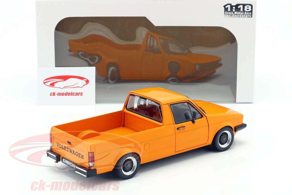 1/18 solido volkswagen caddy mk1 1982 orange neuf livraison gratuite colissimo 