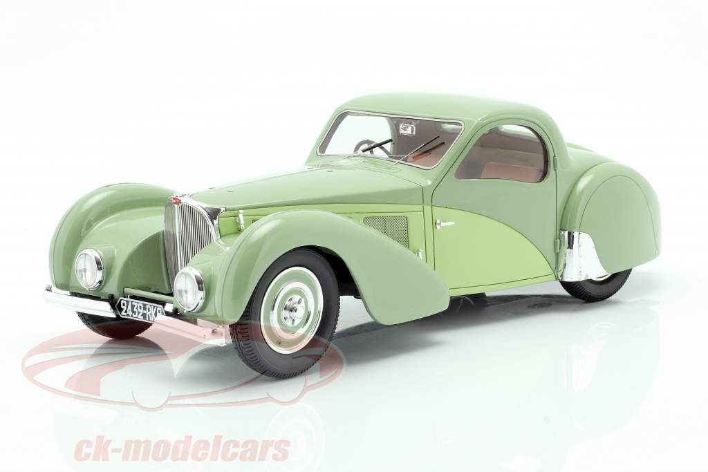 Bugatti T57SC Atalante Año de construcción 1937 verde 1:18 Matrix