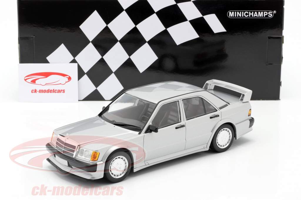 Mercedes-Benz 190E 2.5-16V Evo 1 1989 silver metallic 1:18 Minichamps