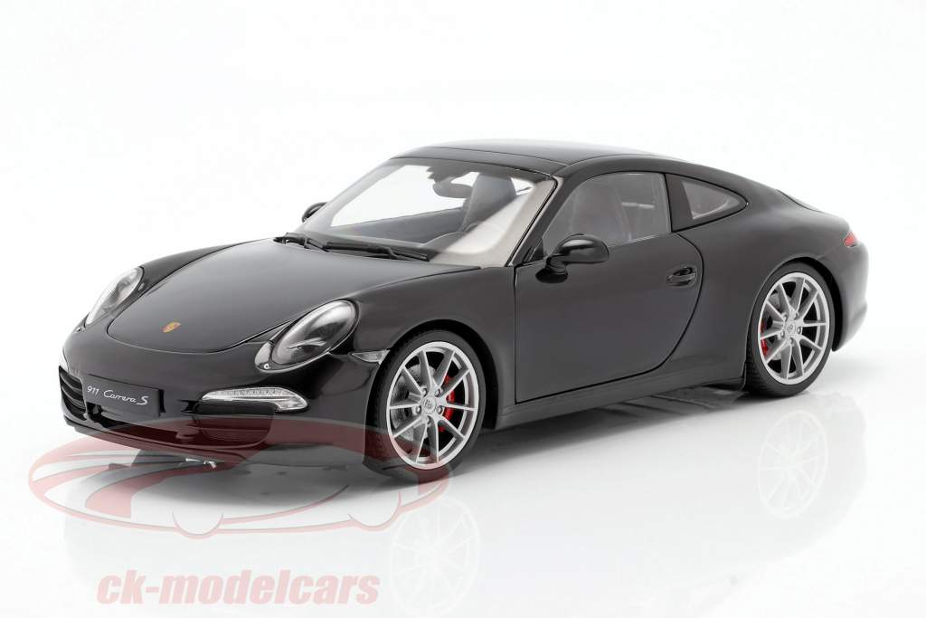 Porsche 911 (991) Carrera S 年 2011 黑色 1:18 Welly