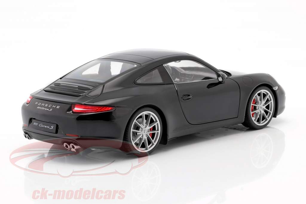 Porsche 911 (991) Carrera S 年 2011 黒 1:18 Welly
