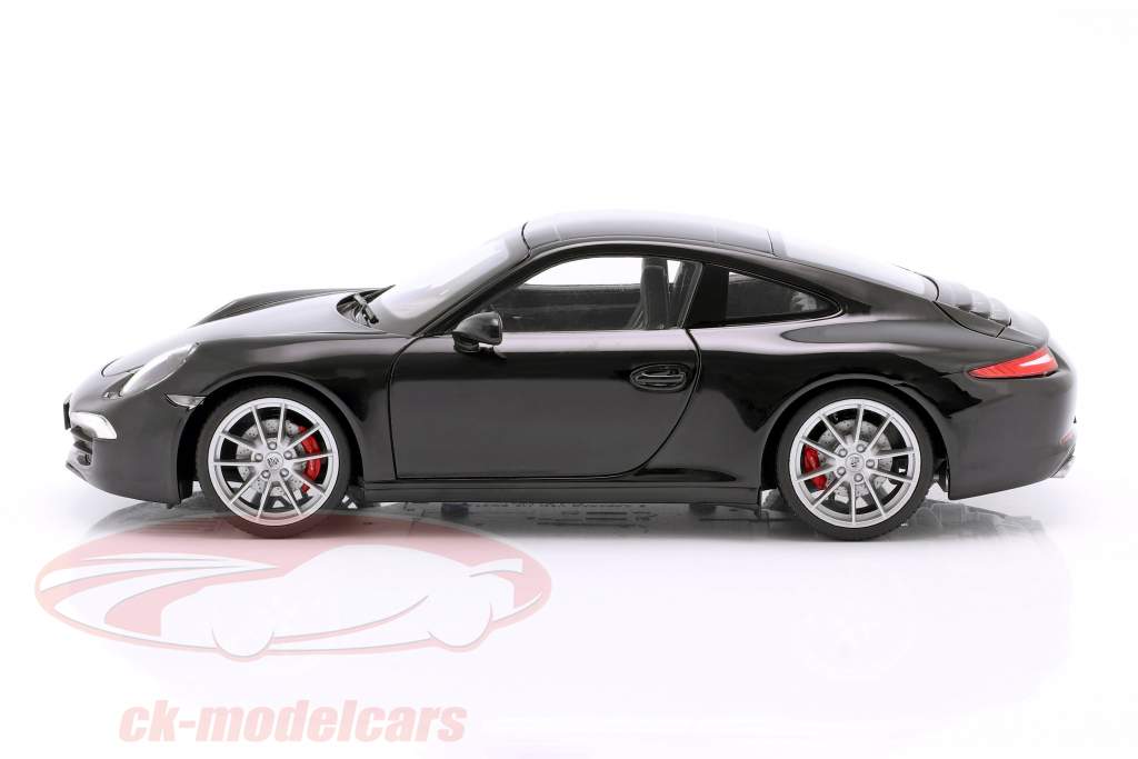 Porsche 911 (991) Carrera S Год 2011 черный 1:18 Welly
