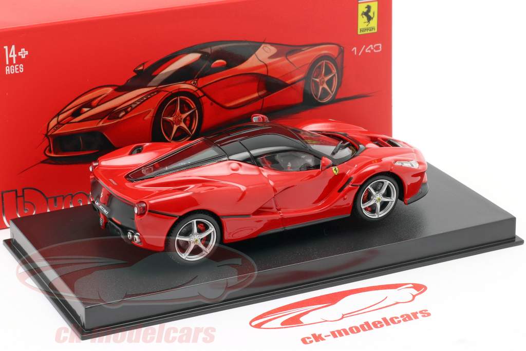Ferrari LaFerrari rød / sort 1:43 Bburago Signature