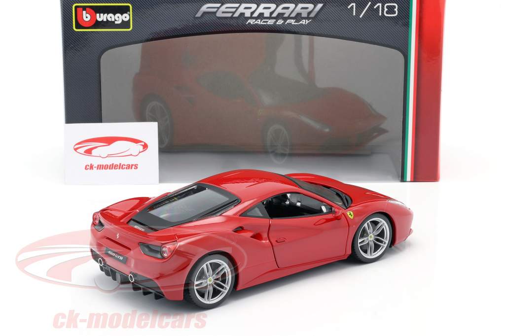 Ferrari 488 GTB red 1:18 Bburago