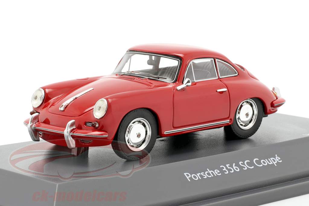 Porsche 356 SC Coupe 建设年份 1961-1963 红色的 1:43 Schuco