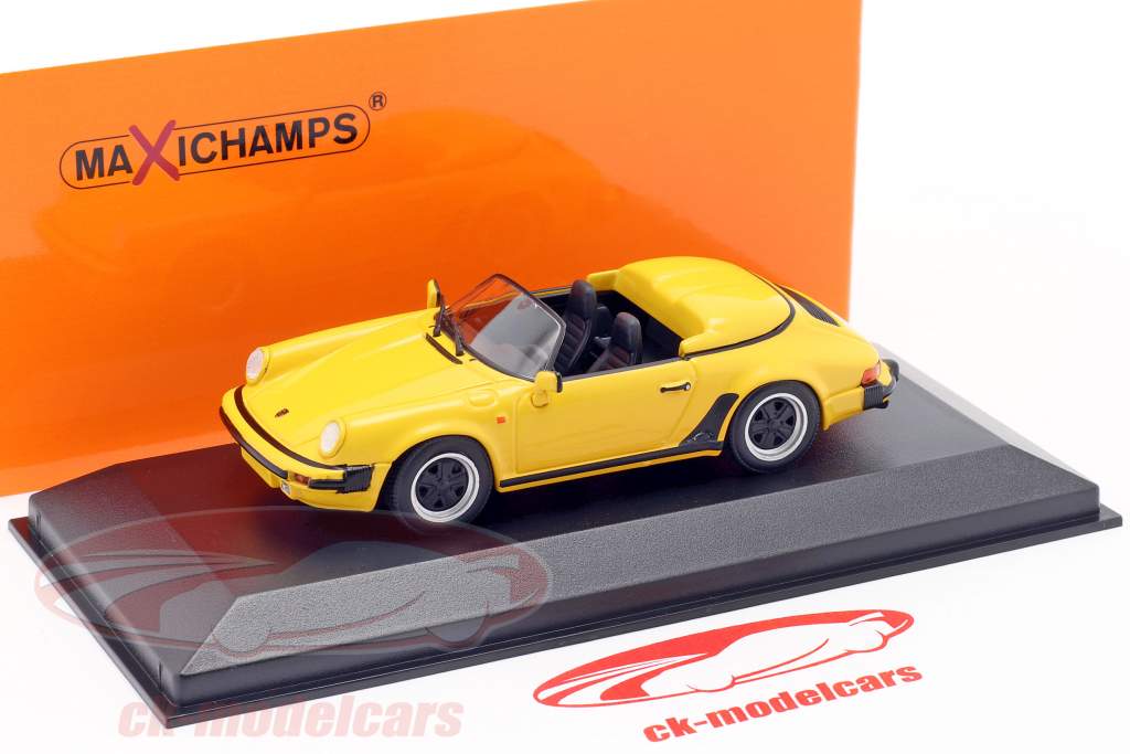 Porsche 911 Speedster Baujahr 1988 gelb 1:43 Minichamps