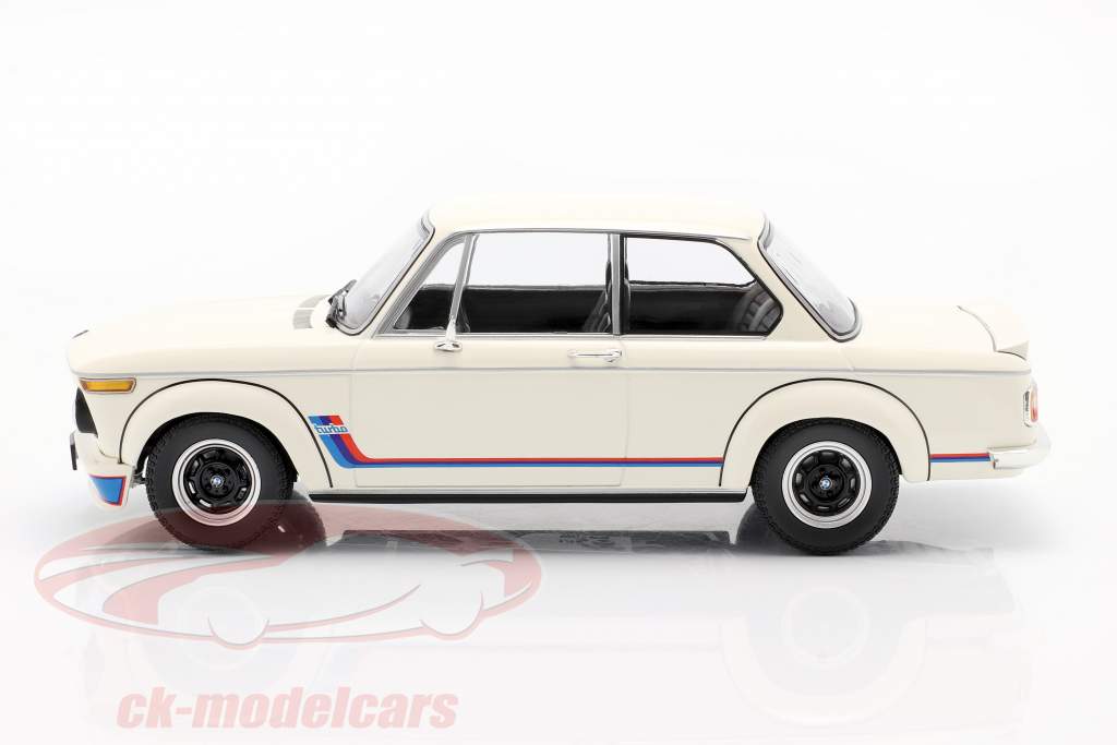 BMW 2002 Turbo (E20) Année de construction 1973 blanc 1:18 Minichamps