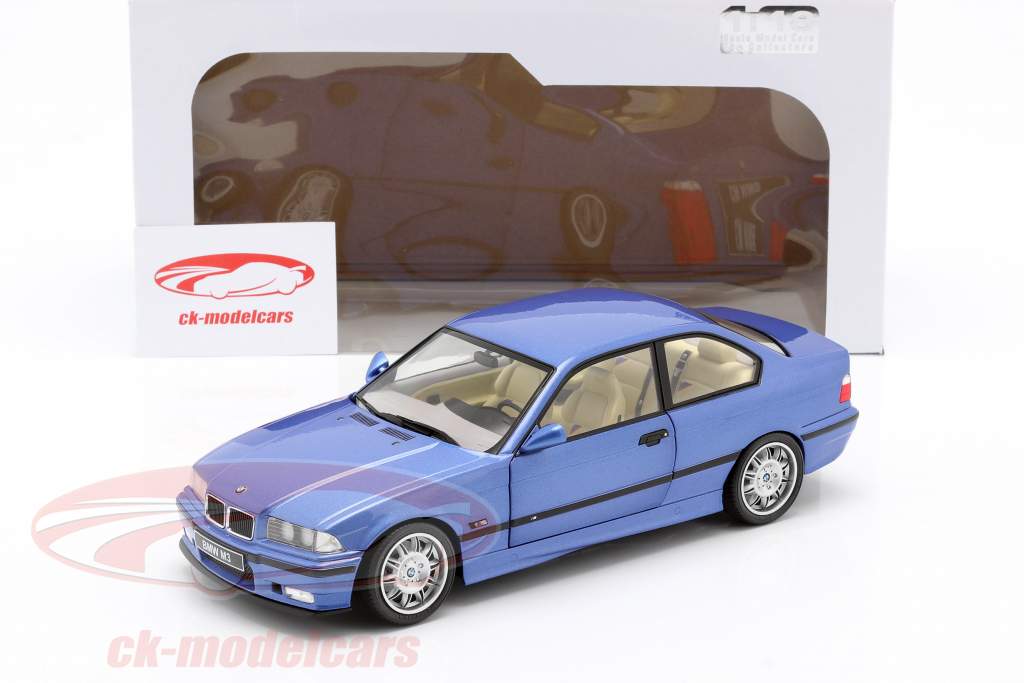 BMW M3 Coupe (E36) 建設年 1990 estoril 青 1:18 Solido