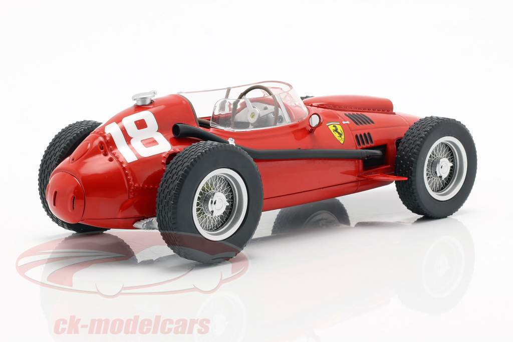 Phil Hill Ferrari Dino 246 #18 第三名 义大利文 GP 配方 1 1958 1:18 CMR