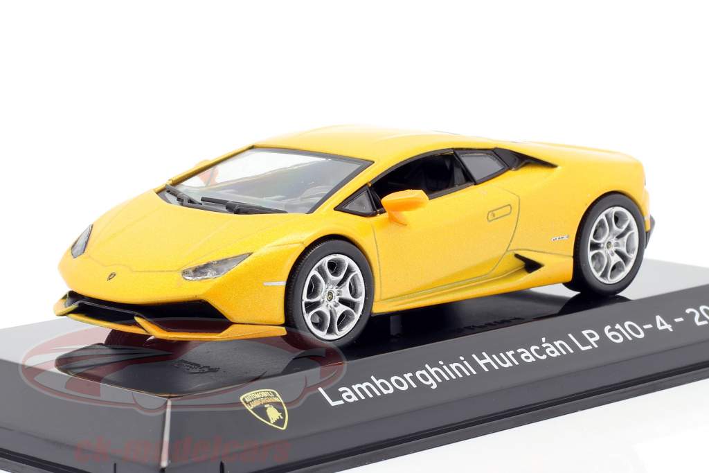 Lamborghini Huracan LP610-4 Byggeår 2014 gul metallisk 1:43 Altaya