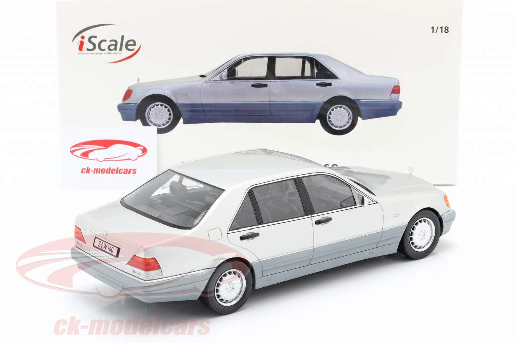 Iscale 1 18 Mercedes Benz S500 W140 Year 1994 98 Brilliant Silver Gray 11800000046 Model Car 11800000046 118000000046