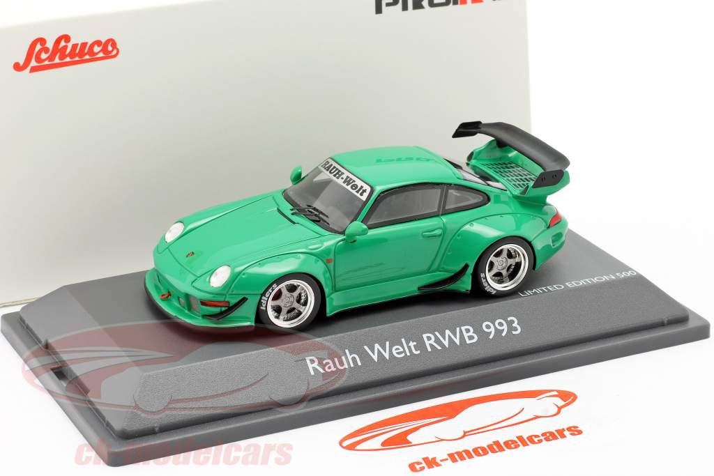 Schuco 1 43 Porsche 911 993 Rwb Rauh Welt Green 450911700 Model Car 450911700 4007864038954
