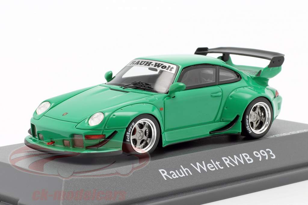 Porsche 911 (993) RWB Rauh-Welt green 1:43 Schuco