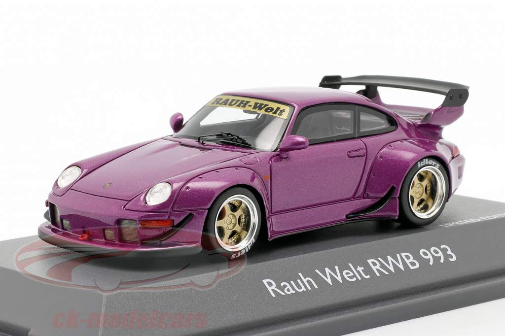 Porsche 911 (993) RWB Rauh-Welt violet metallic 1:43 Schuco