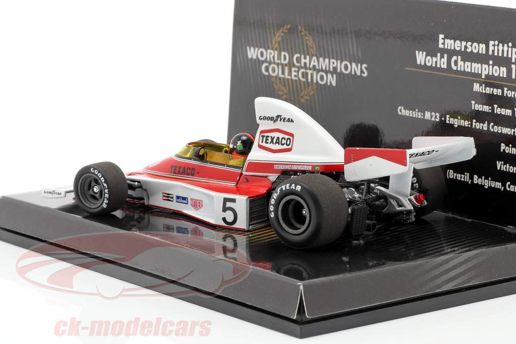 Minichamps 1:43 Emerson Fittipaldi McLaren Ford M23 #5 Formel 1 
