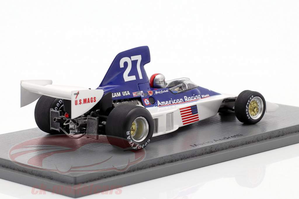 S1892 Spark 1/43 Parnelli Vpj4 #27 4th Place Swedish G.p 1975 Mario Andretti for sale online 
