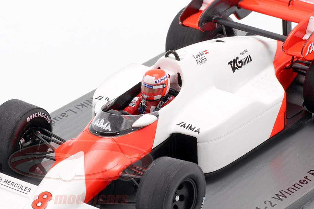Spark 1 43 Niki Lauda Mclaren Mp4 2 8 优胜者英式gp 世界冠军f1 1984 S5395 模型汽车s5395