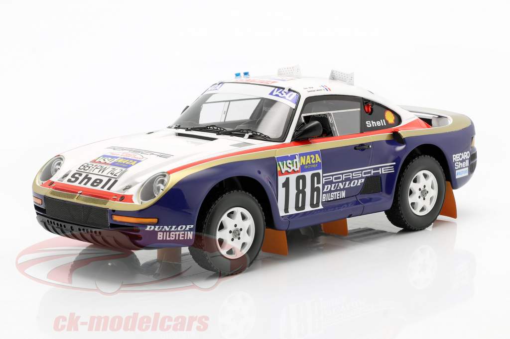 Porsche 959/50 #186 Winner Dakar Rallye 1986 Metge, Lemoyne 1:18 TrueScale