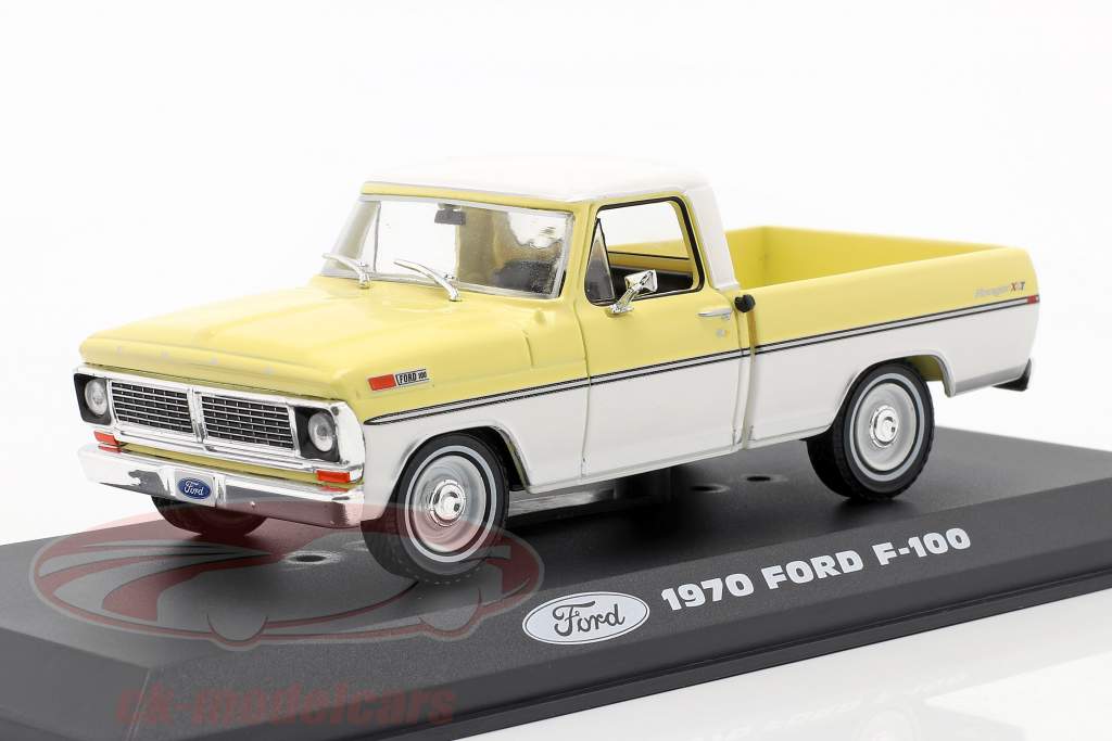 Ford F-100 Pick-Up year 1970 yellow / white 1:43 Greenlight