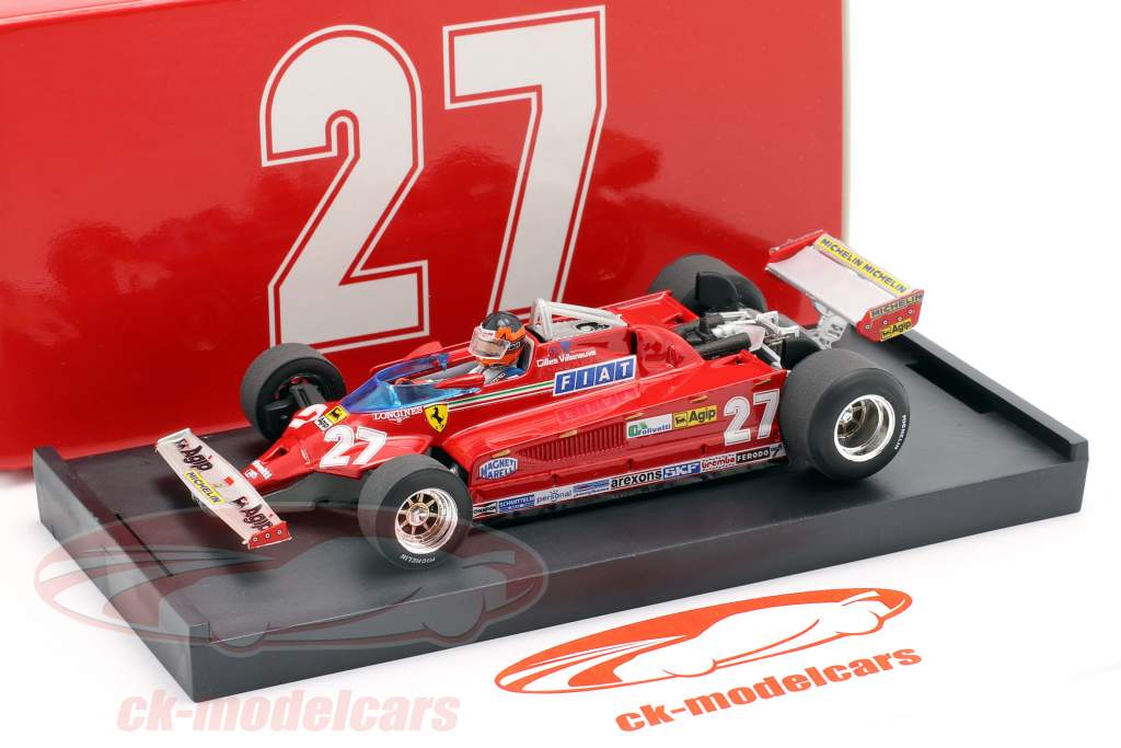 Gilles Villeneuve Ferrari 126CK #27 Italien GP Formel 1 1981 1:43 Brumm