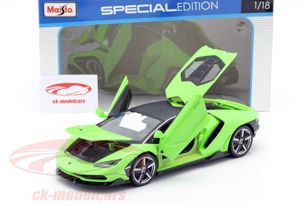 Lamborghini Centenario LP770-4 Année de construction 2016 vert 1:18 Maisto
