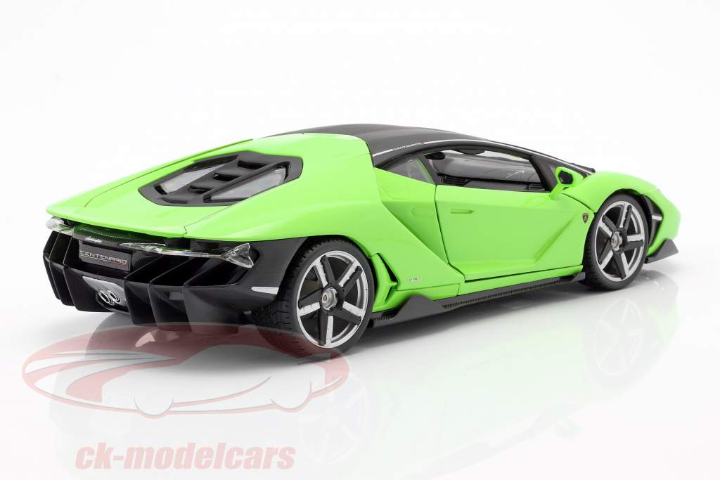 Lamborghini Centenario LP770-4 Bouwjaar 2016 groen 1:18 Maisto
