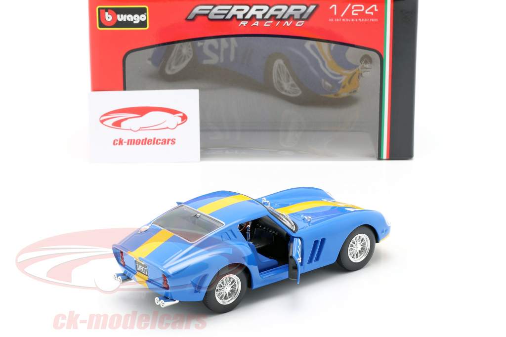 Ferrari 250 GTO #112 bleu / jaune 1:24 Bburago