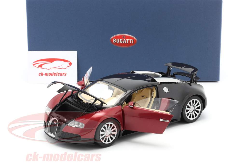 AUTOart 1:18 Bugatti EB 16.4 Veyron Bouwjaar 2006 zwart / purper 70909