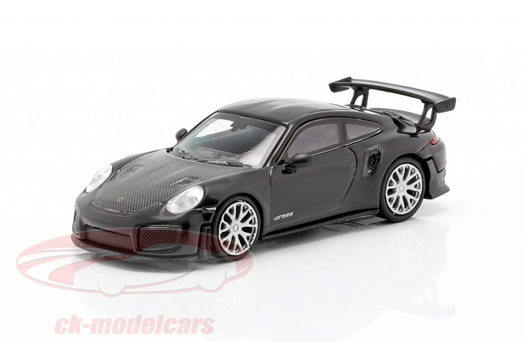 Porsche 911 GT2 RS Anno di costruzione 2018 nero / carbonio 1:87 Minichamps