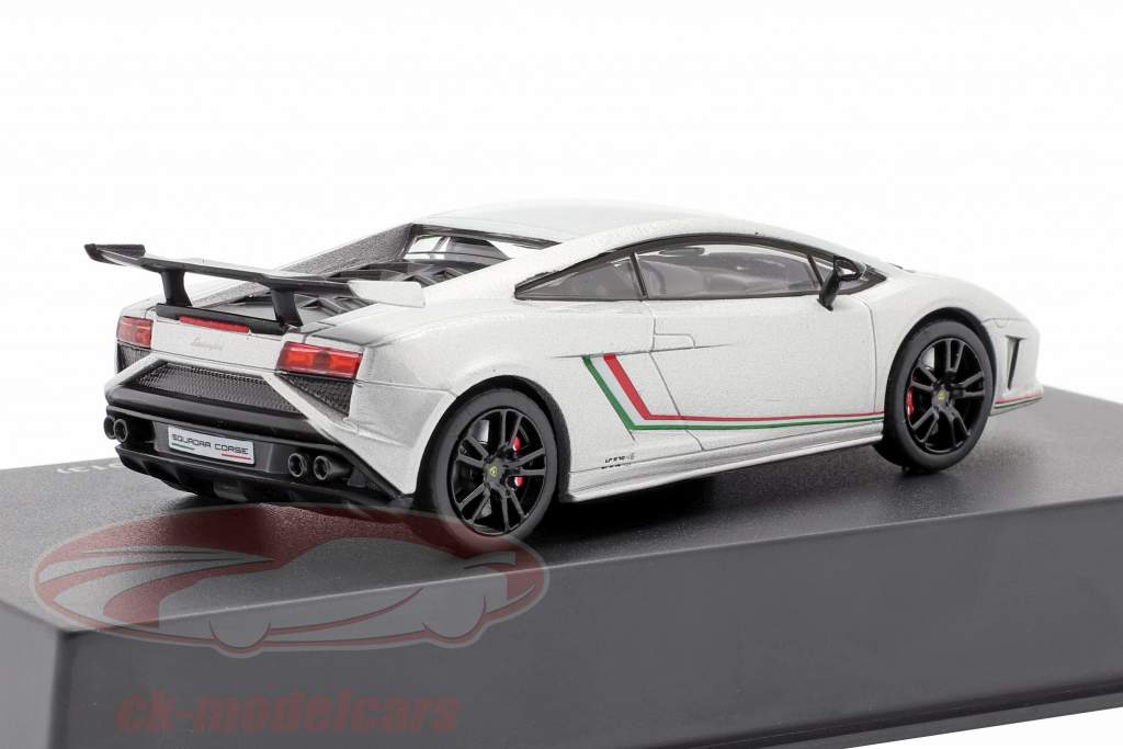 Lamborghini Gallardo LP570-4 Squadra Corse 2013 银 金属的 1:43 Leo Models