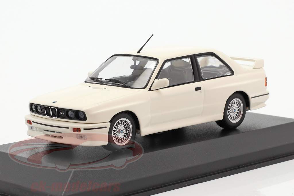 BMW M3 (E30) Année de construction 1987 blanc 1:43 Minichamps