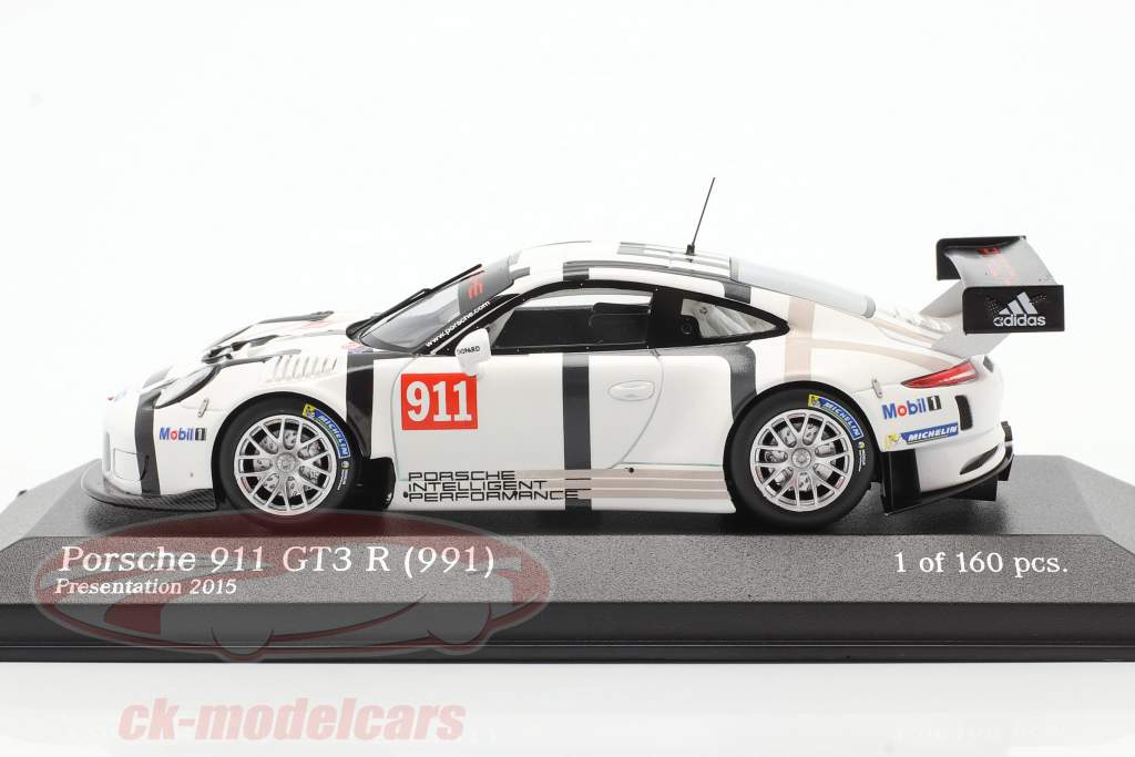 Porsche 911 (991) GT3 R #911 Presentation Car 2015 1:43 Minichamps