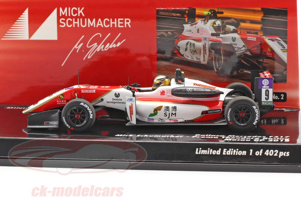 Mick Schumacher Dallara F317 #9 5e Macau GP 2018 1:43 Minichamps