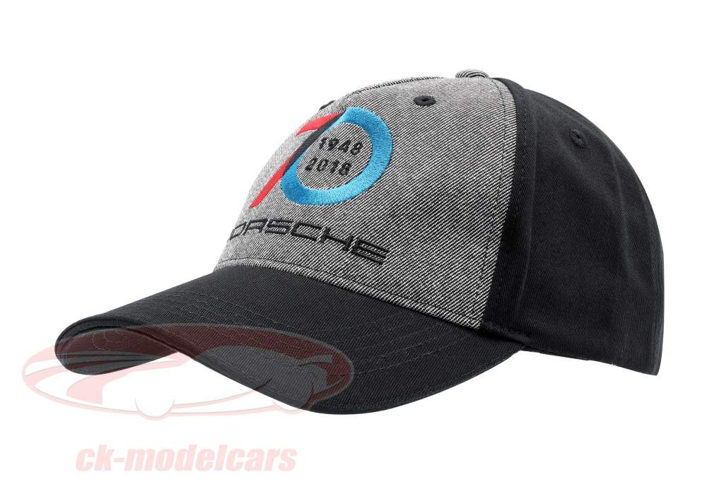 Porsche Baseball-Cap 70 年份 Porsche 1948 - 2018 黑色 / 灰色